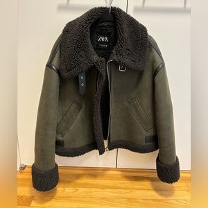 ZARA SHEARLING JACKET
